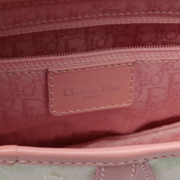 Dior Saddle Bag Floral Handbag Leather White Pink Multicolor - Picture 4 of 7